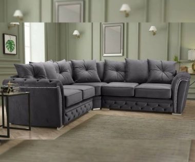 dark grey corner couch