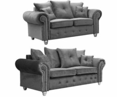 grey 3 2 seater sofa sets