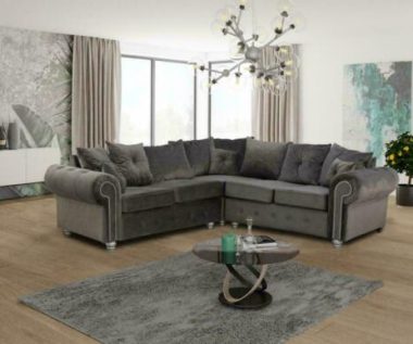 small gray corner sofa