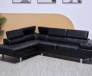 Black Classic Leather sofa
