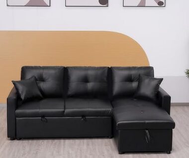 Black Corner Sofa Bed